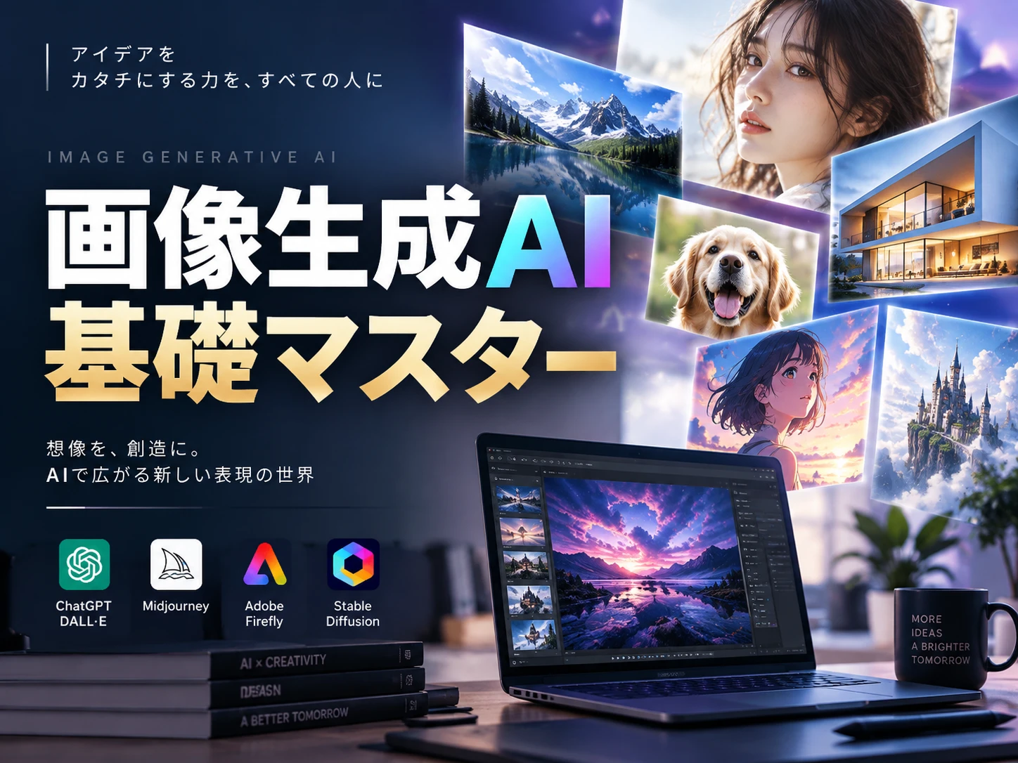 画像生成AI基礎マスター の講座画面