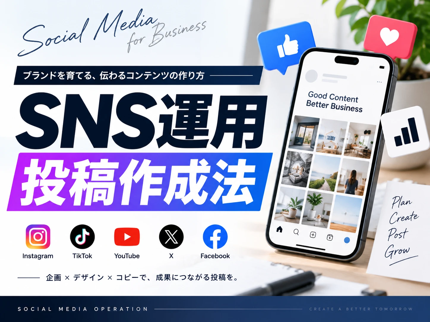 SNS運用投稿作成法 の講座画面